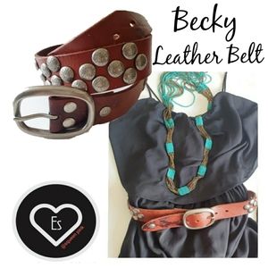 🍭"Becky" Leather Belt